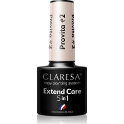 Claresa Extend Care 5 in 1 Provita baza do paznokci hybrydowych o działaniu regenerującym odcień #2 5 g