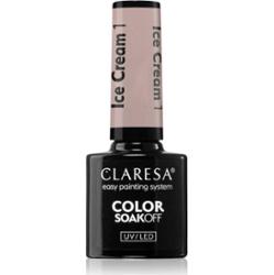 Claresa SoakOff UV/LED Color Ice Cream lakier hybrydowy do paznokci odcień 1 5 g