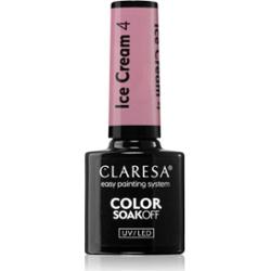 Claresa SoakOff UV/LED Color Ice Cream lakier hybrydowy do paznokci odcień 4 5 g
