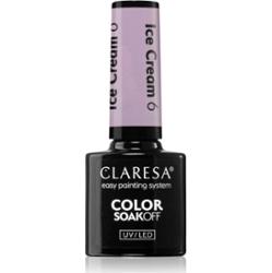 Claresa SoakOff UV/LED Color Ice Cream lakier hybrydowy do paznokci odcień 6 5 g