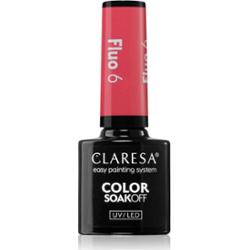 Claresa SoakOff UV/LED Color Fluo lakier hybrydowy do paznokci odcień 6 5 g