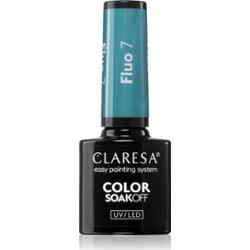Claresa SoakOff UV/LED Color Fluo lakier hybrydowy do paznokci odcień 7 5 g