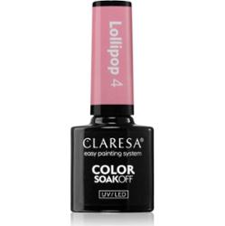 Claresa SoakOff UV/LED Color Lollipop lakier hybrydowy do paznokci odcień 4 5 g