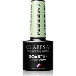 Claresa SoakOff UV/LED Color Marshmallow lakier hybrydowy do paznokci odcień 2 5 g