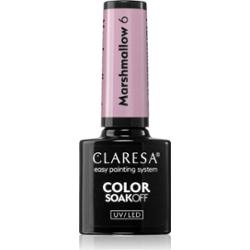 Claresa SoakOff UV/LED Color Marshmallow lakier hybrydowy do paznokci odcień 6 5 g