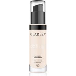 Claresa Doll Up! podkład rozświetlający nadający naturalny wygląd odcień 02 Light 34 g