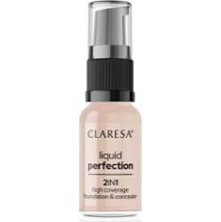 Claresa Liquid Perfection 2in1 podkład mocno kryjący odcień 103 Cool Medium 18 g