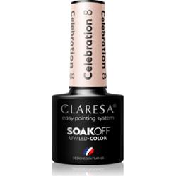 Claresa SoakOff UV/LED Color Celebration lakier hybrydowy do paznokci odcień 8 5 g