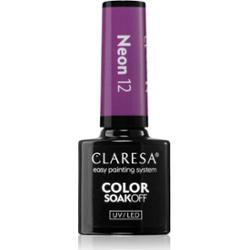 Claresa SoakOff UV/LED Color Neon lakier hybrydowy do paznokci odcień 12 5 g