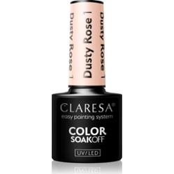 Claresa SoakOff UV/LED Color Dusty Rose lakier hybrydowy do paznokci odcień 1 5 g