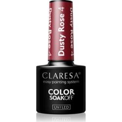 Claresa SoakOff UV/LED Color Dusty Rose lakier hybrydowy do paznokci odcień 4 5 g