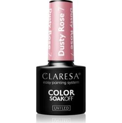 Claresa SoakOff UV/LED Color Dusty Rose lakier hybrydowy do paznokci odcień 7 5 g