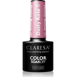 Claresa SoakOff UV/LED Color Dusty Rose lakier hybrydowy do paznokci odcień 8 5 g
