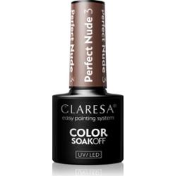 Claresa SoakOff UV/LED Color Perfect Nude lakier hybrydowy do paznokci odcień 3 5 g