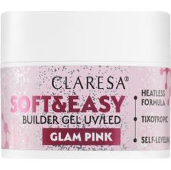 Claresa Soft&Easy Builder Gel żel podkładowy do paznokci odcień Glam Pink 45 g