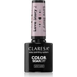 Claresa SoakOff UV/LED Color Love Story lakier hybrydowy do paznokci odcień 2 5 g