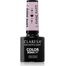 Claresa SoakOff UV/LED Color Love Story lakier hybrydowy do paznokci odcień 3 5 g
