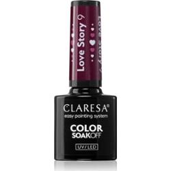 Claresa SoakOff UV/LED Color Love Story lakier hybrydowy do paznokci odcień 9 5 g