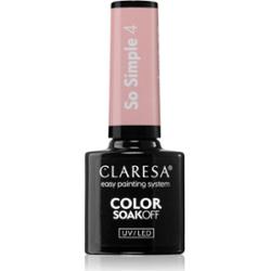 Claresa SoakOff UV/LED Color So Simple lakier hybrydowy do paznokci odcień 4 5 g
