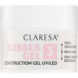 Claresa Rubber Gel Construction Gel UV/LED lakier żelowy do przedłużania paznokci odcień 03 45 g