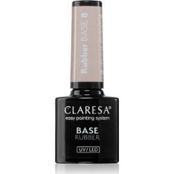 Claresa UV/LED Base Rubber baza do paznokci hybrydowych odcień 8 5 g