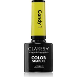 Claresa SoakOff UV/LED Color Candy lakier hybrydowy do paznokci odcień 1 5 g