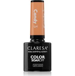 Claresa SoakOff UV/LED Color Candy lakier hybrydowy do paznokci odcień 3 5 g
