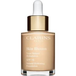 Clarins Skin Illusion Natural Hydrating Foundation rozświetlający podkład nawilżający SPF 15 odcień 101W Linen 30 ml