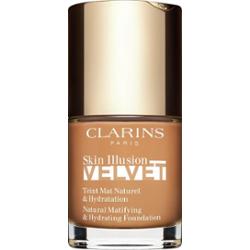 Clarins Skin Illusion Velvet podkład w płynie z matowym wykończeniem o działaniu odżywczym odcień 113C 30 ml