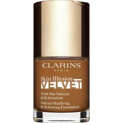 Clarins Skin Illusion Velvet podkład w płynie z matowym wykończeniem o działaniu odżywczym odcień 118.5N 30 ml