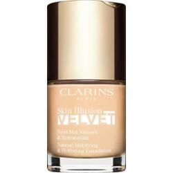 Clarins Skin Illusion Velvet podkład w płynie z matowym wykończeniem o działaniu odżywczym odcień 100.3N 30 ml