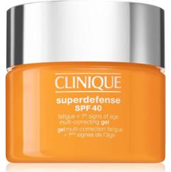 Clinique Superdefense™ SPF 40 Fatigue + 1st Signs of Age Multi Correcting Gel żel nawilżający przeciw pierwszym oznakom starzenia skóry SPF 40 30 ml