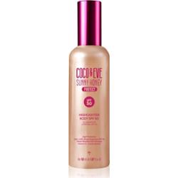 Coco & Eve Sunny Honey Highlighter Body SPF50 serum ochronne z efektem rozświetlającym SPF 50 150 ml