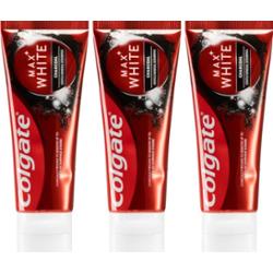 Colgate Max White Charcoal wybielająca pasta do zębów 3 x 75 ml
