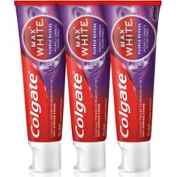 Colgate Max White Purple Reveal odświeżająca pasta do zębów 3x75 ml