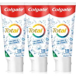Colgate Total Junior pasta do dokładnego czyszczenia zębów i jamy ustnej dla dzieci 3x50 ml
