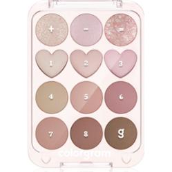 Colorgram - Pin Point Eyeshadow Palette #02 Pink + Mauve, 9.9g - paleta 12 cieni do powiek w odcieniach różowych i mauve