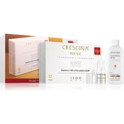 Crescina Transdermic 1300 Re-Growth and Anti-Hair Loss pielęgnacja wspierająca porost włosów i zapobiegająca ich wypadaniu dla mężczyzn výhodné balení