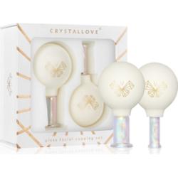 Crystallove Glass Facial Cupping Set zestaw przyborów do masażu do twarzy, szyi i dekoltu 2 szt.
