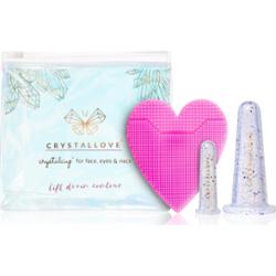 Crystallove Zestaw do twarzy Crystalcup, narzędzia do masażu twarzy i konturu oczu