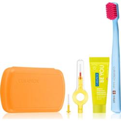 Curaprox Travel Set zestaw podróżny do zębów, języka i dziąseł Orange