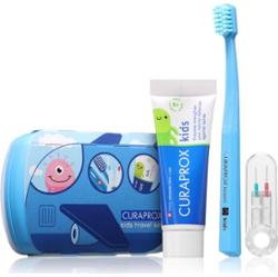 Curaprox Kids Travel Set zestaw podróżny do zębów, języka i dziąseł dla dzieci 1 szt.