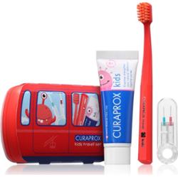 Curaprox Kids Travel Set zestaw podróżny do zębów, języka i dziąseł dla dzieci 1 szt.