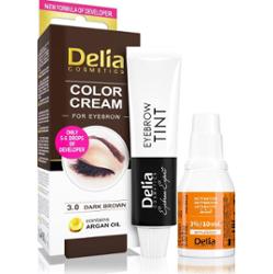 Delia Cosmetics Argan Oil farbka do brwi odcień 3.0 Dark Brown 15 ml