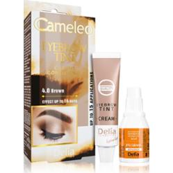 Delia Cosmetics Cameleo kremowa profesjonalna farbka do brwi bez amoniaku odcień 4.0 Brown 15 ml