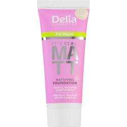 Delia Cosmetics It's Real Matt podkład matujący odcień 101 porcelain 30 ml