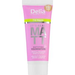 Delia Cosmetics It's Real Matt podkład matujący odcień 102 Natural 30 ml