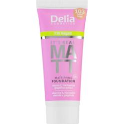 Delia Cosmetics It's Real Matt podkład matujący odcień 103 Warm Beige 30 ml