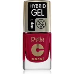 Delia Cosmetics Coral Nail Enamel Hybrid Gel lakier hybrydowy do paznokci odcień 103 Juicy Raspberry 11 ml