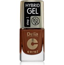 Delia Cosmetics Coral Nail Enamel Hybrid Gel lakier hybrydowy do paznokci odcień 144 11 ml